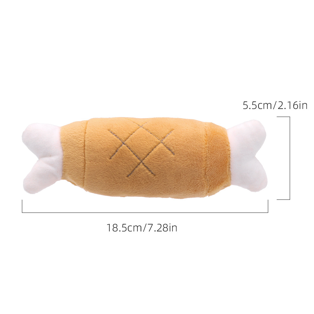 Los juguetes para perros tienen sonido y son resistentes a los molares.