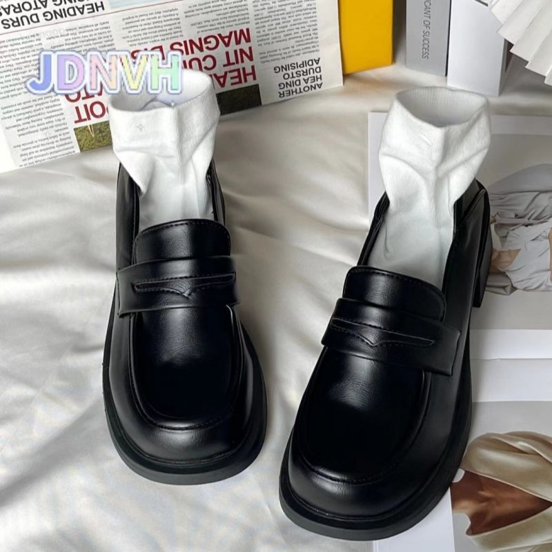 增高小皮鞋玛丽珍小皮鞋乐福鞋高跟日系鞋子玛丽珍jk鞋制服鞋中跟|undefined