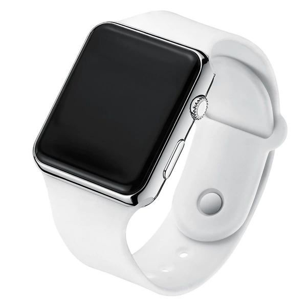 Silver shell-white strap