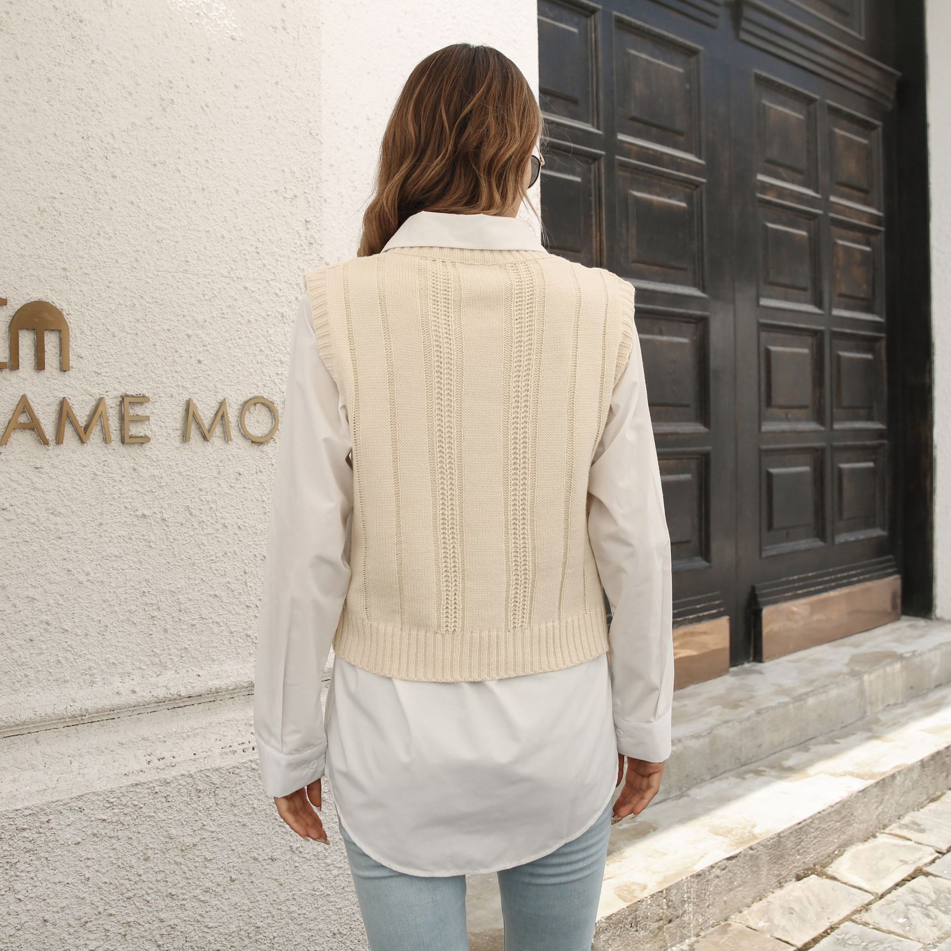 Popular Vest Sweater Women Vest Autumn Winter Knitwear Sweater 10 Popular Vest Sweater Women Vest Autumn Winter Knitwear Sweater