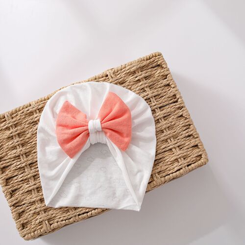 Spring and autumn bow baby Indian hat for boys and girls to protect the fontanelle, super cute and cute summer newborn baby hat