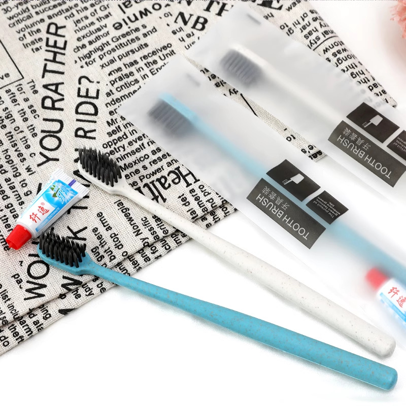 Hotel and Guesthouse Exclusive Disposable Toothbrush & Toothpaste Set, Individually Packaged—Perfect for Homestays, Apartments, and Guest Use