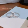 Mobius strip S925 Sterling silver couple rings ins A small minority design senior fashion Versatile Ring