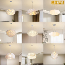 北欧卧室吊灯现代简约餐厅灯吧台灯民宿温馨灯具小吊灯儿童房间灯