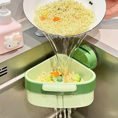 水槽吸盘式置物架厨房沥水篮剩饭残渣可过滤神器隔渣水池过滤网架