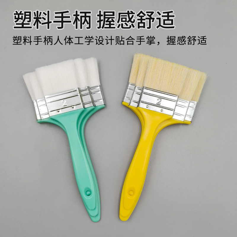 cepillo de lana mango de plástico no es fácil de perder pelo pintura de látex cepillo de fila cepillo de pelo suave cepillo de pelo acuoso aceite de cepillo de barbacoa