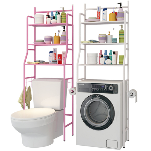 Bathroom toilet shelf wall-mounted standing basin storage rack washing machine toilet seat storage rack