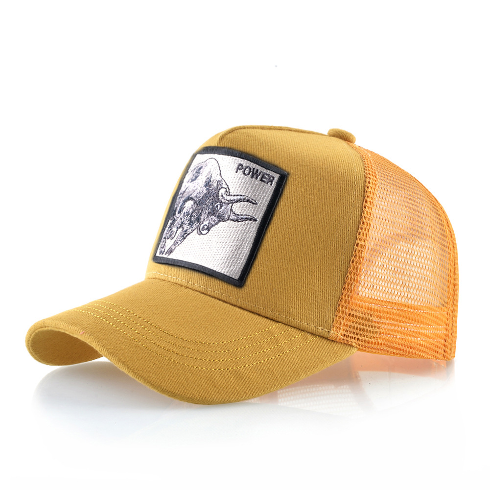 Bestickte Tier Baseball Cap Unisex Mesh Trucker Kappe Street_voghion.com