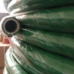 DN35 * 16 m medium frequency furnace carbon-free hose white inside and green pressure 10KG low pressure cloth clamp line water hose