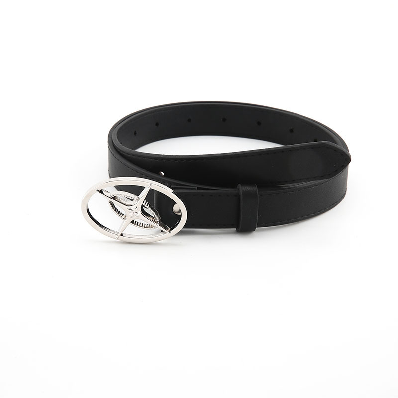 Belt Classification Simple Style Solid Color Pu Leather Alloy Women's Leather Belts
