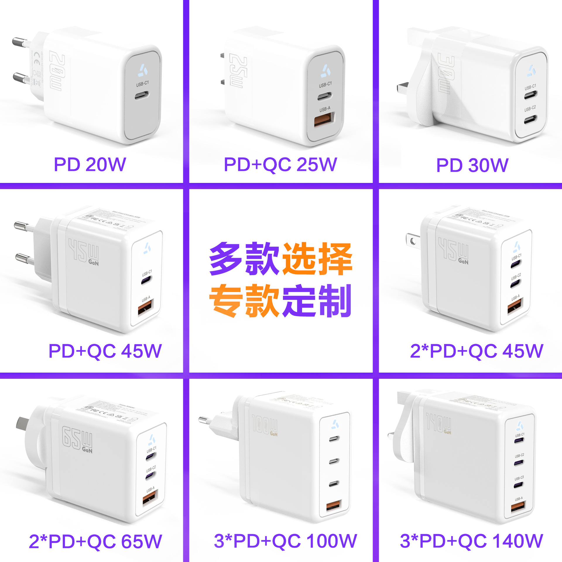 Cargador de nitruro de gallio PD30W UKCA certificado para Apple Fast Charger a + c cabeza de carga de teléfono móvil