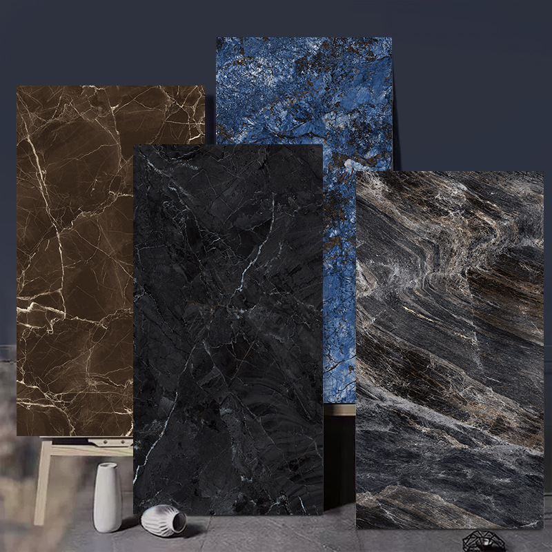 High-end luxury stone slab marble tile 750x 1500 living room floor tile villa hotel KTV floor tile