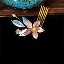 簪禾 缠花成品桃花发饰发簪发夹日常百搭头饰古风汉服饰品配饰