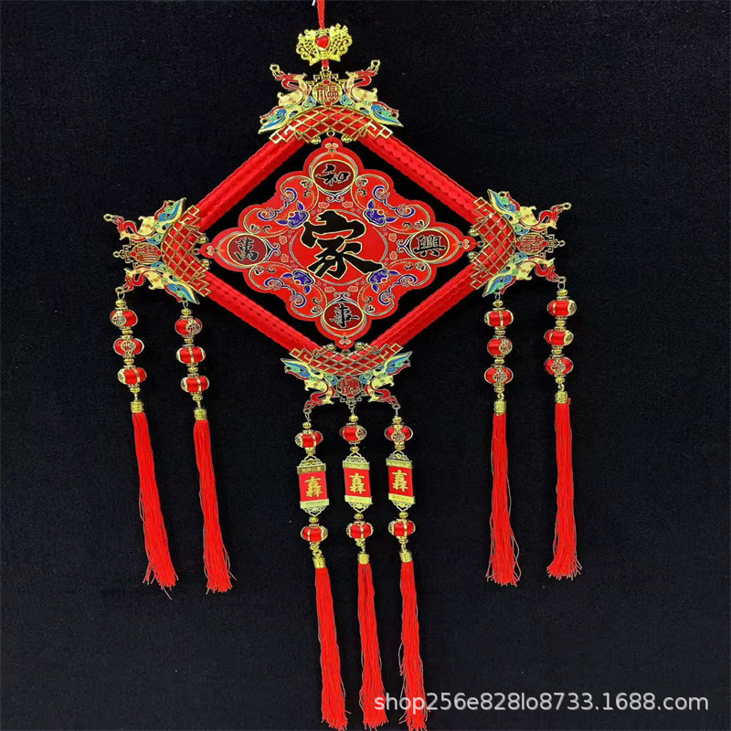 50#복숭아나무 중국 매듭(가족과 모든 일이 잘됨)