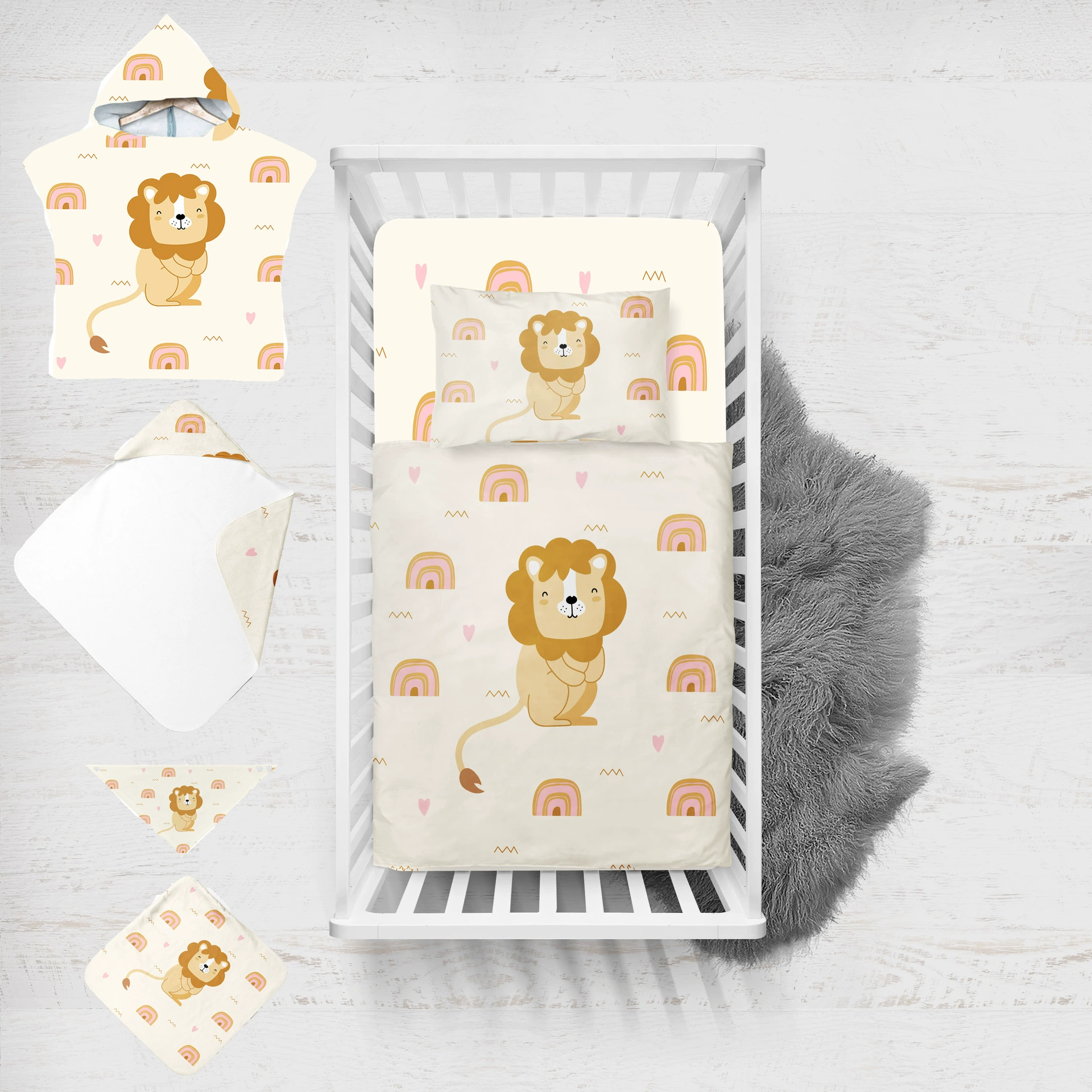 Вышитые 2-дневный Детский костюм 8-Piece постельное белье цифровая печать стеганые толстые одеяло полотенце обертывание Полотенце