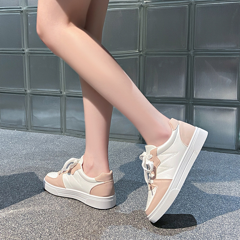 Women's Sneakers 2025 New Spring and Summer Thick-Soled Comfortable Casual White Shoes Lightweight Breathable Bread Shoes Sports Shoes Flats