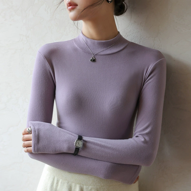 Вельветовый водолазка с длинным рукавом, slim-fit, комфортная теплая эластичность, размеры S–3XL