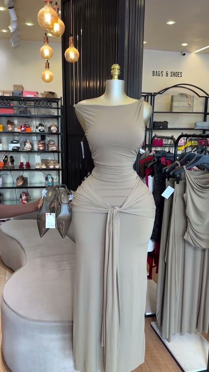 Women's Clothing Summer Style Women's Elegant Solid Color Sleeveless Top And Tie Up Slim Skirt Set Clothing_ecoleips.com