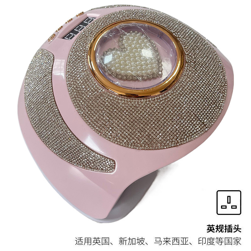 Lámpara de manicura de almacenamiento 268W de alta potencia UV + LED doble fuente de luz pegamento de manicura luz fototerapia inteligente transfronteriza