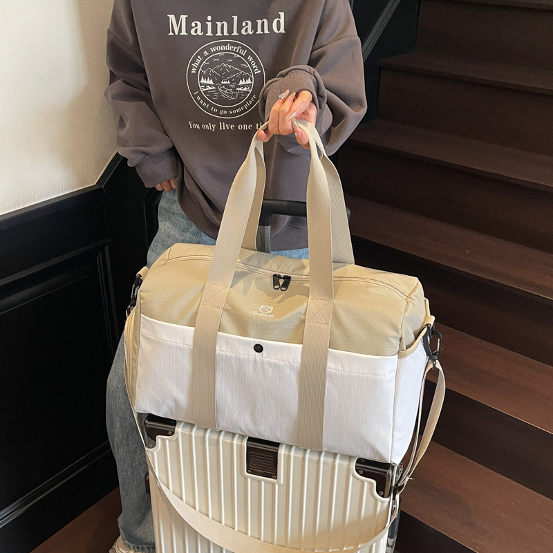女性用の短距離の新しいスタイルのポータブルトラベルバッグ、大容量、軽量収納、ポータブル荷物バッグ、女性用スポーツヨガフィットネスバッグ|undefined