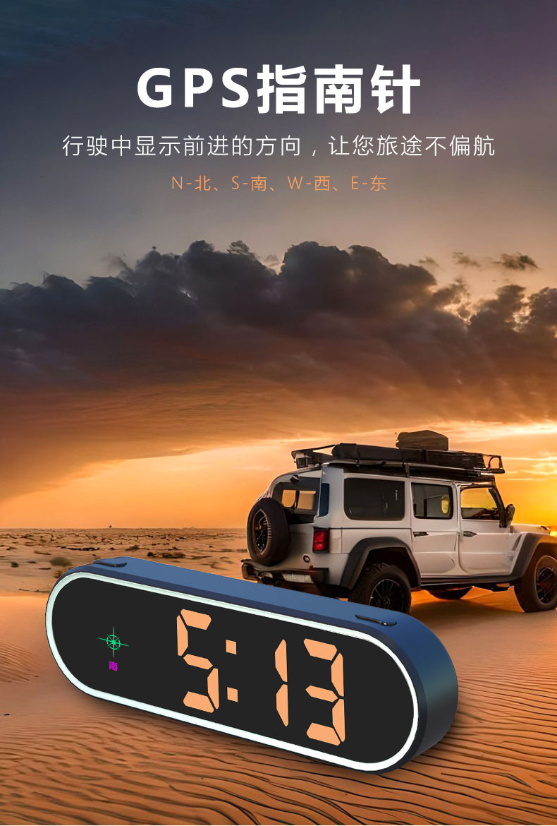 Car-Mounted Electronic Speed Detector Head-Up Display Radar with Automatic Update 2024 New Model Beidou Hud Car Device
