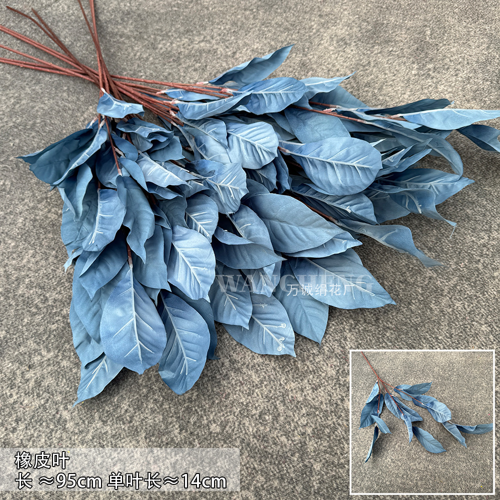 Haze azul decoración de la boda flor de seda flor Hotel fotografía flor de la pared arreglo floral Yingbin distrito Camino de plomo flor artificial