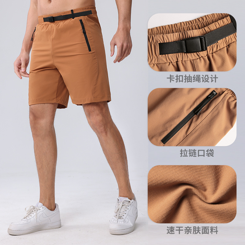 Summer European and American Style Quick-Dry Men's 5-Point Shorts Cargo Pants Loose Outdoor Casual Hiking Sports Pants Summer European and American Style Quick-Dry Men's 5-Point Shorts Cargo Pants Loose Outdoor Casual Hiking Sports Pants