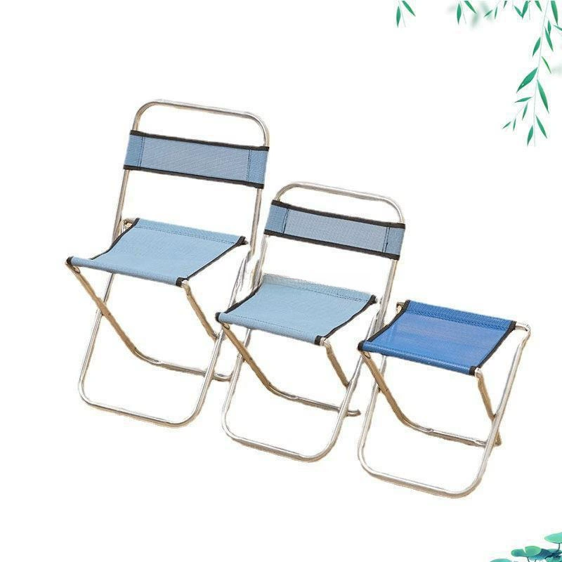 Складной стул для рыбалки, складной металлический маленький стул для улицы, домашний складной стул для отдыха со спинкой для уличного киоска для взрослых.