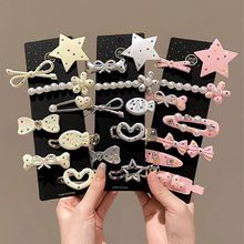 新款露思甜酷y2k星星发夹气质侧边碎发刘海夹金属蝴蝶结发卡头饰