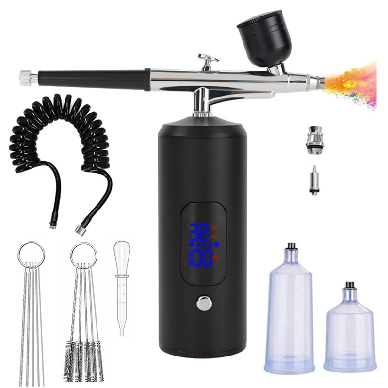 Cross-Border Oxygen Injection Hydration Instrument Introduction Instrument Color Painting Inkjet Printer High-Pressure Handheld Nano Spray Beauty Household Oxygen Injection Instrument