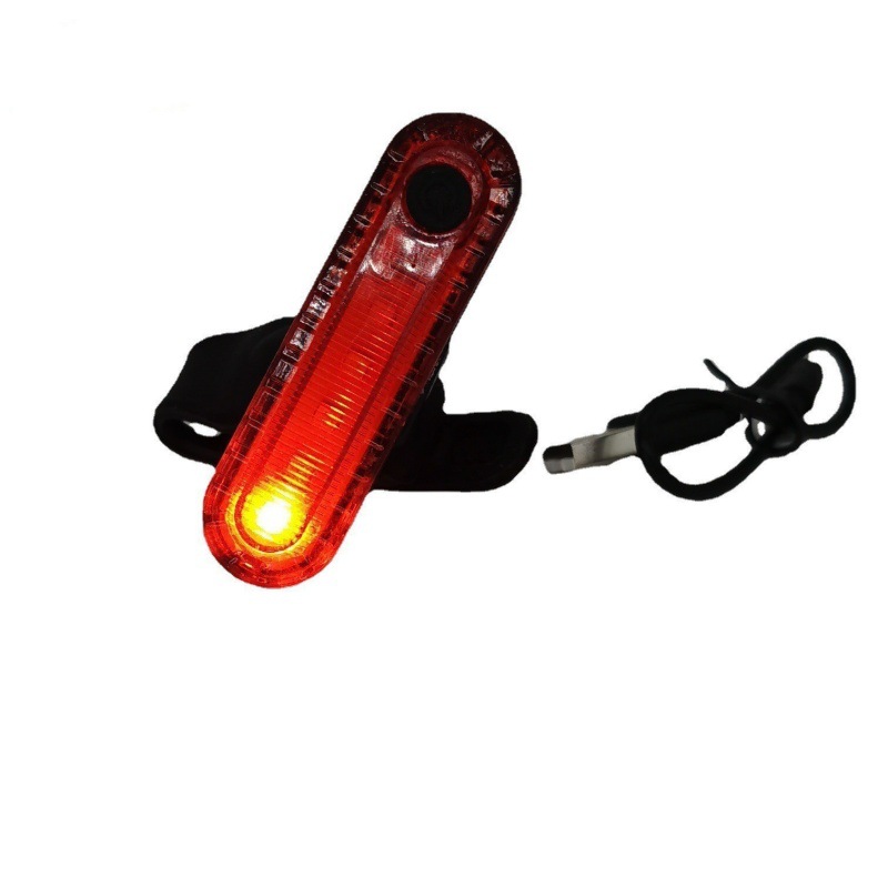 Luz trasera para bicicleta de montaña, recargable, luz de ciclismo nocturno, luz de advertencia decorativa para bicicleta de equilibrio para niños