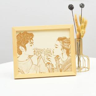 Woodcut Solid Wood Photo Frame Blank Wooden Board 5781012inch Wooden Crafts Creative Gifts Wholesale