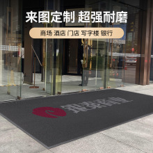 高端店铺迎宾绒地垫商用门口欢迎光临门垫入户酒店TPR橡胶免粘l2