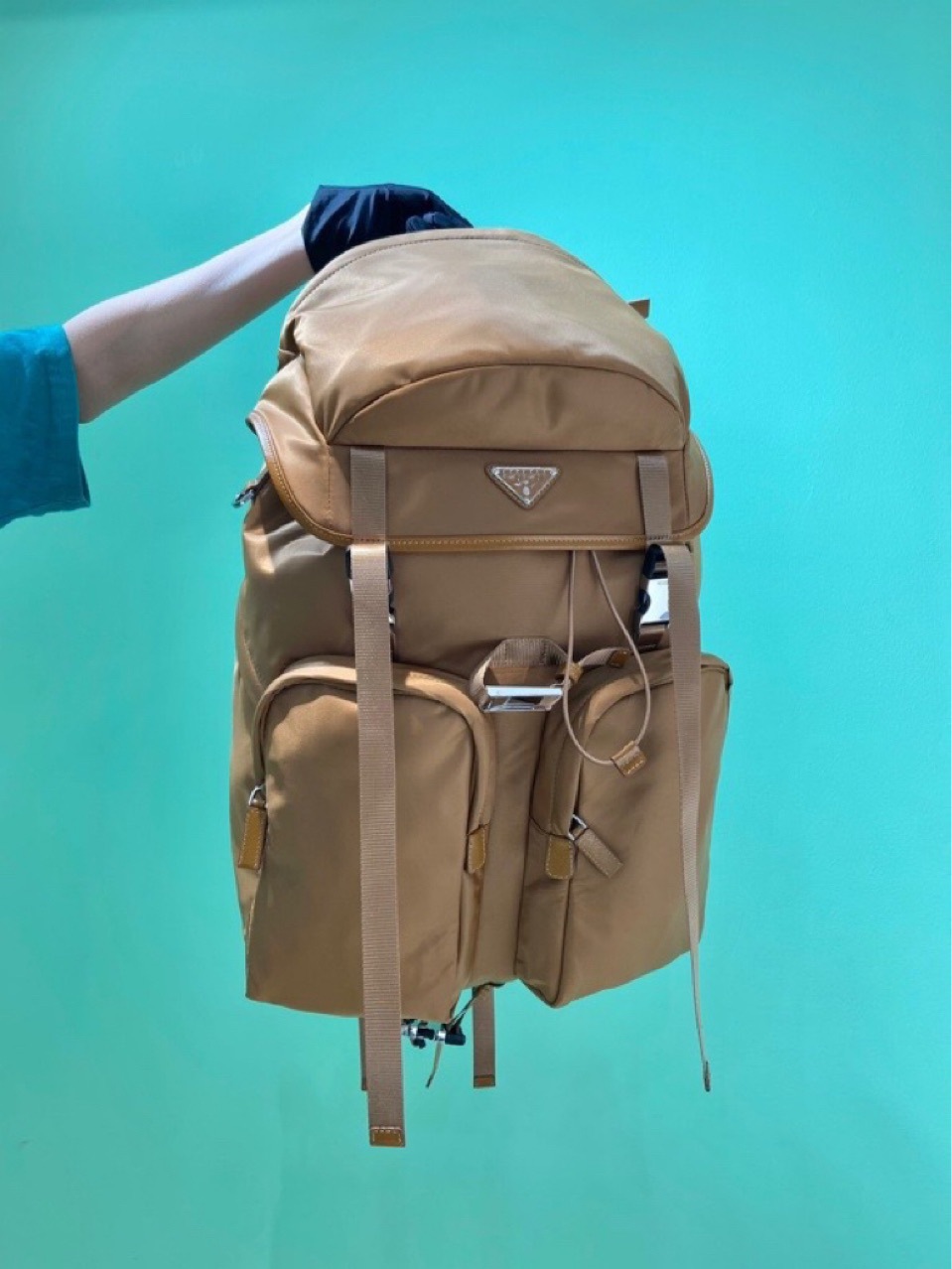 Capacious waterproof nylon backpack