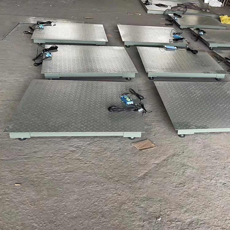 4吨电子地磅1.2*1.2m工厂物流电子平台秤出口加厚小型地磅秤1-5吨