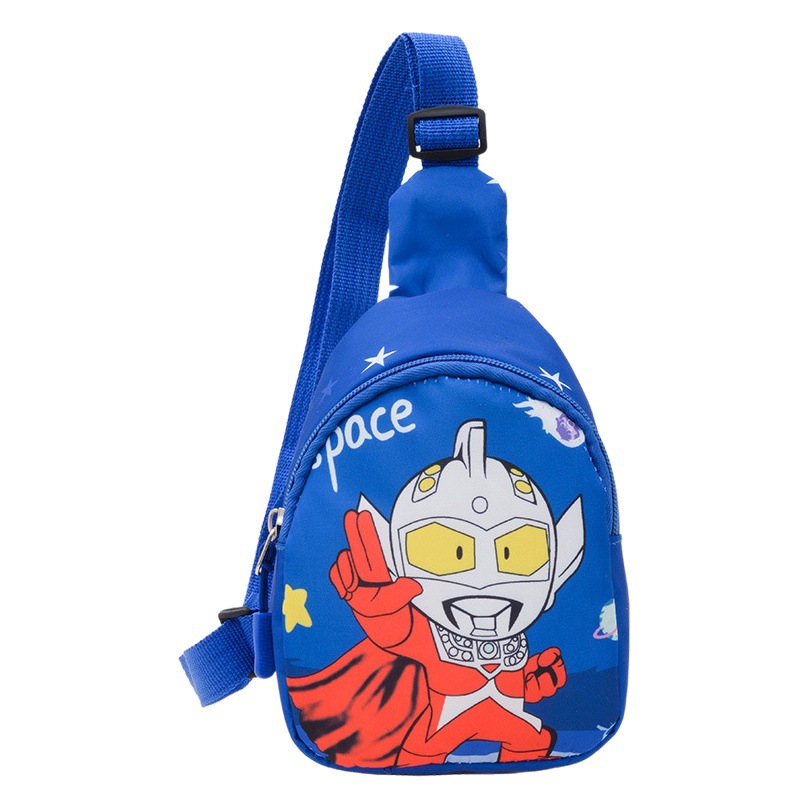New children's baby boys and girls primary school students go out all-match messenger bag cartoon chest bag backpack Western style shoulder bag