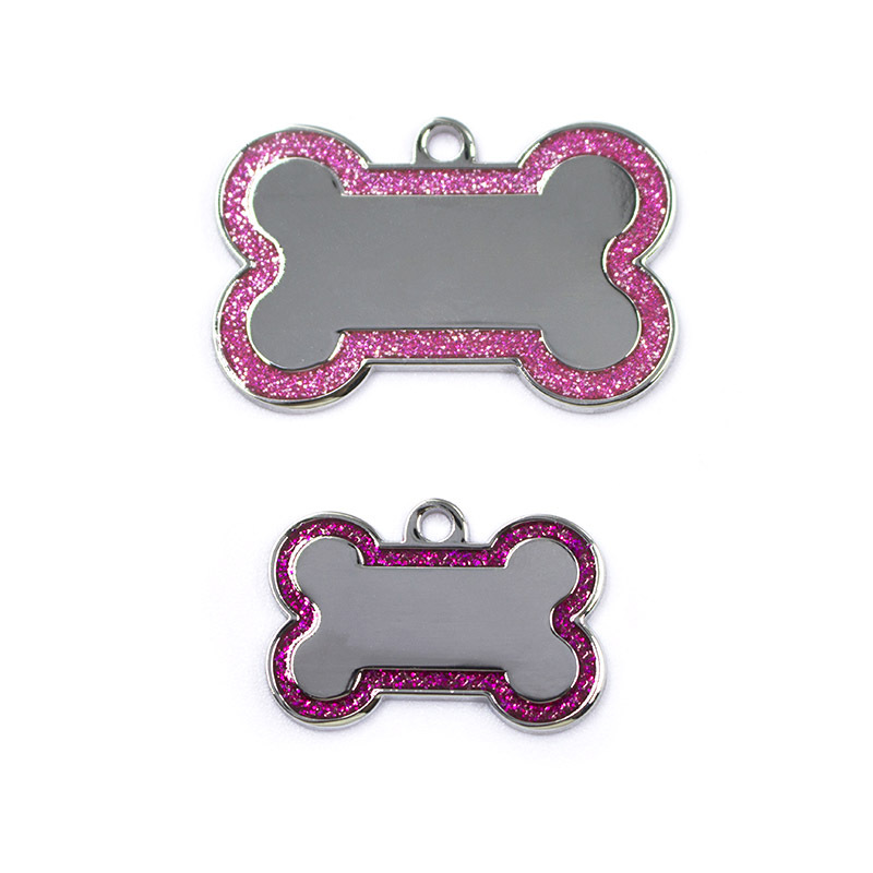 Hueso de acero para mascotas para perros tarjeta de identificación de hueso para perros tarjeta de metal para perros tarjeta de colgar accesorios