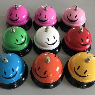 Cat and dog training device called table bell smiley face big ring small dog cat teddy dog bell device cat and dog educational toys