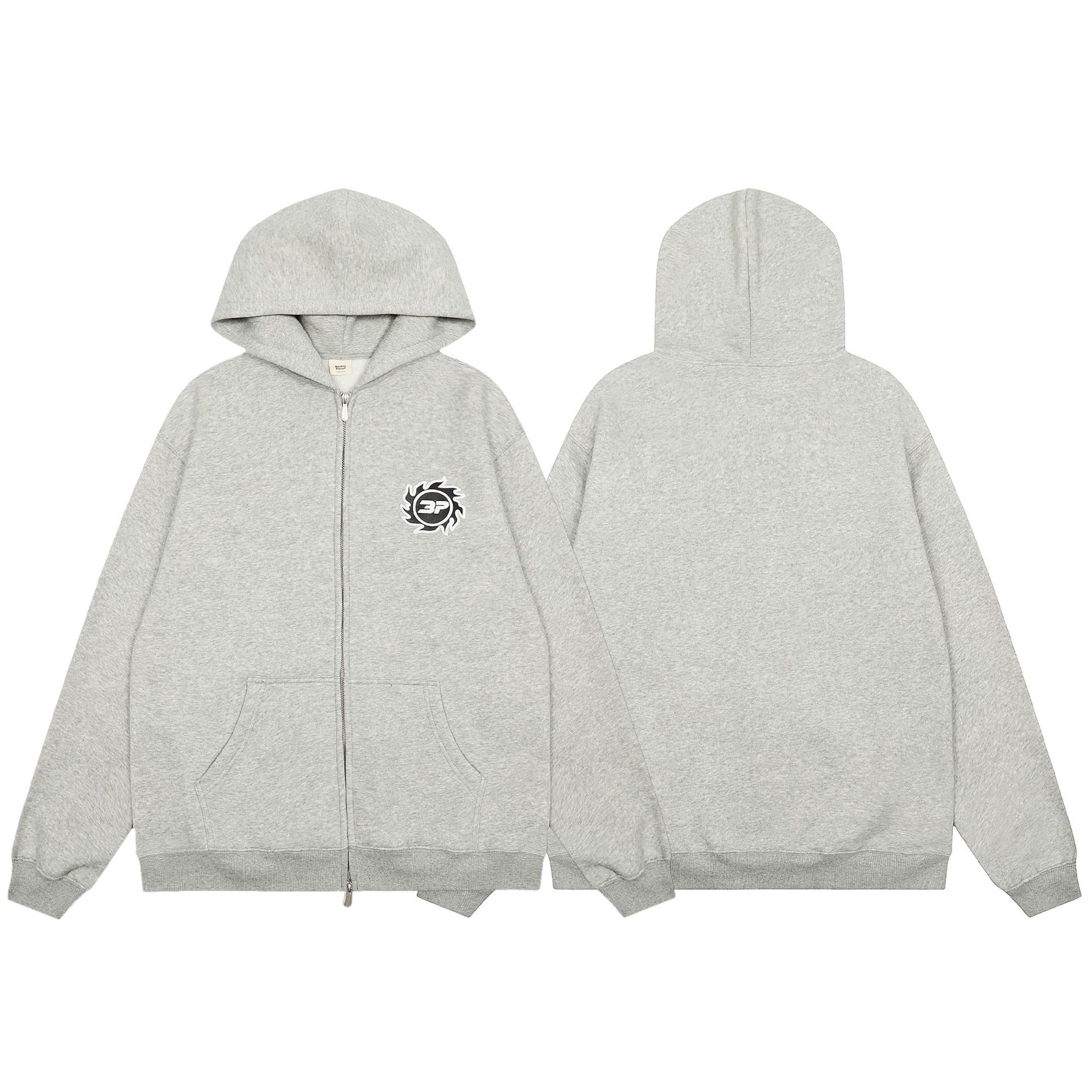 Transfronterizo roto planeta marca de moda carta de espuma impresa Sudadera con capucha de la calle suelta suéter casual traje