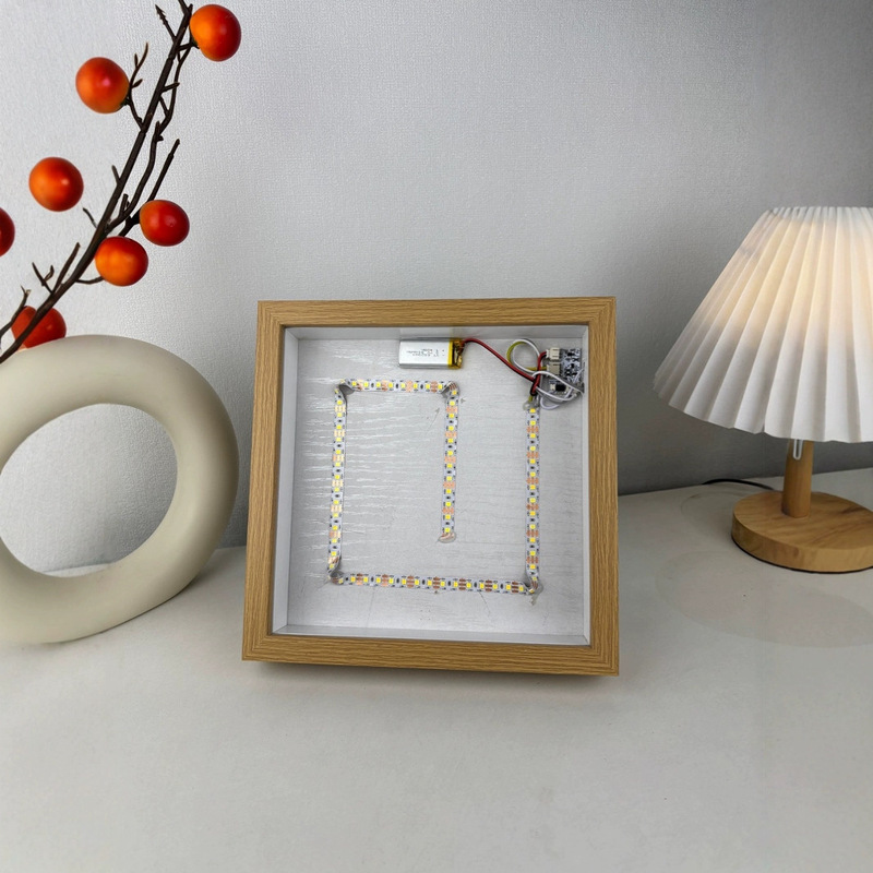 Wholesale Various Wooden Photo Frames, Square Light Picture Frames, Bedroom Bedside Table Atmosphere Night Lights, Luminous Picture Ornaments Wholesale Various Wooden Photo Frames, Square Light Picture Frames, Bedroom Bedside Table Atmosphere Night Lights, Luminous Picture Ornaments
