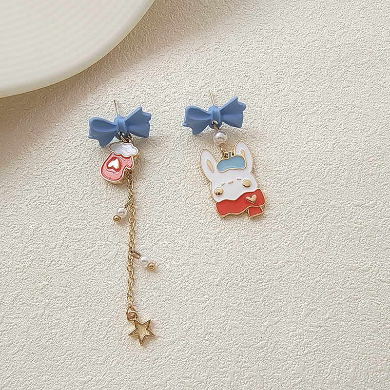 Fashion Rabbit Alloy Pearl Plating Womenu0027S Drop Earrings 1 Pair
