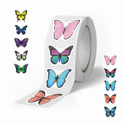 500 Cute Cartoon Animal Cute Rolling Sticker Tape for Journal DIY Decor Phone Stationery Water Cup Sticker