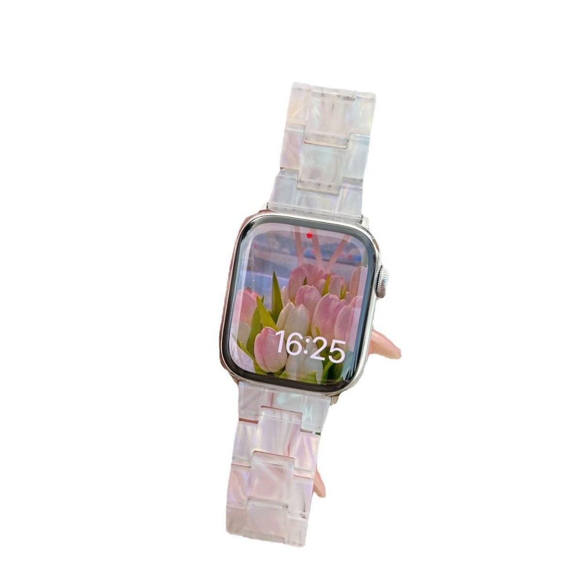 La nueva correa de manzana de resina ligera de primavera y verano es adecuada para applewatch 10a generación 987654SE para hombres y mujeres