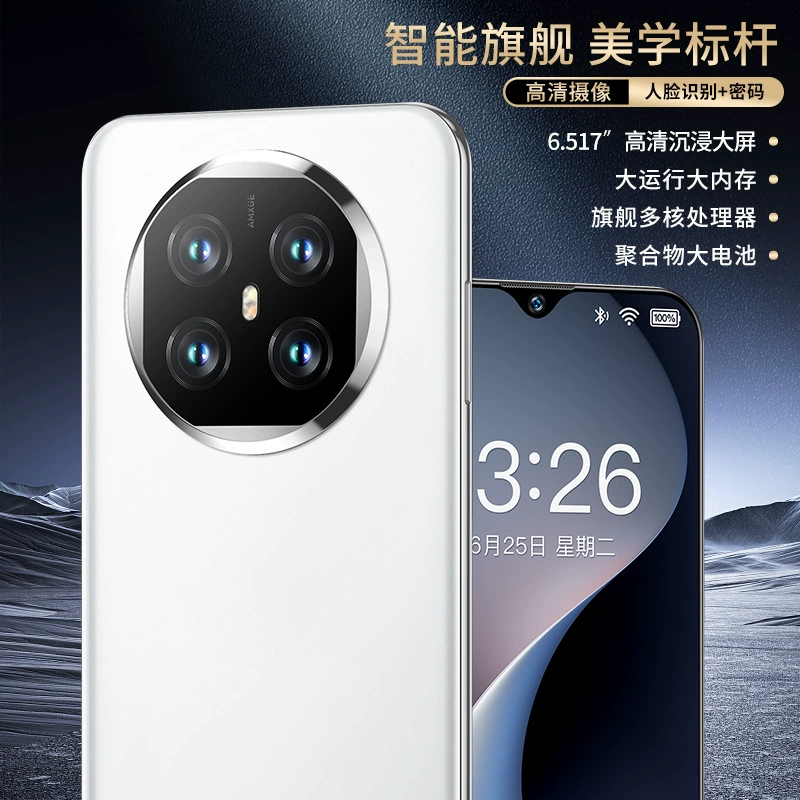 Smartphone, x600, support function for all network communication standards, 6.517 inch, wide screen, 5G