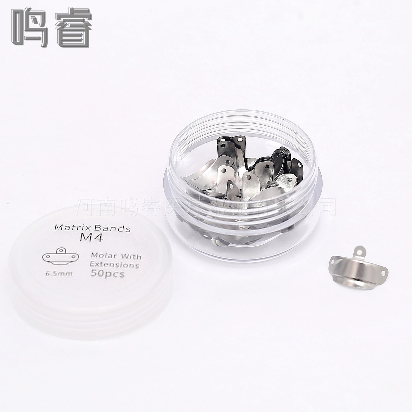 Dental Garrison, el mismo modelo de la pieza de moldeo de Douban dental con orificio M4, pieza de conformado de segmentos en forma de diente, paquete suplementario