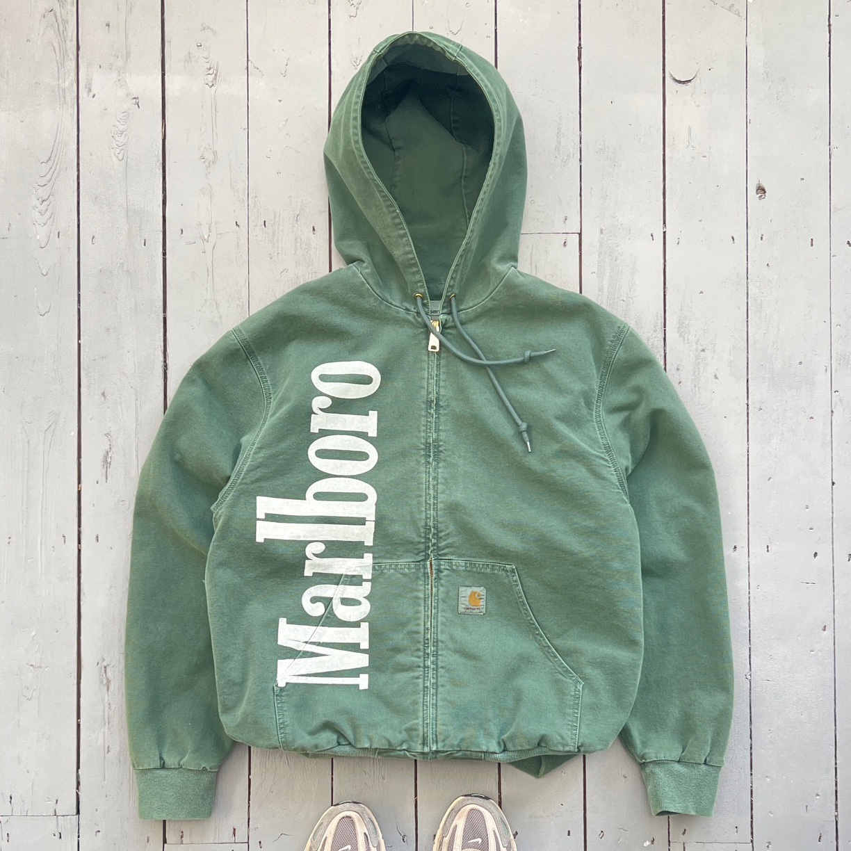 Carhartt Marlboro Active Hooded Jacket Canvas Green