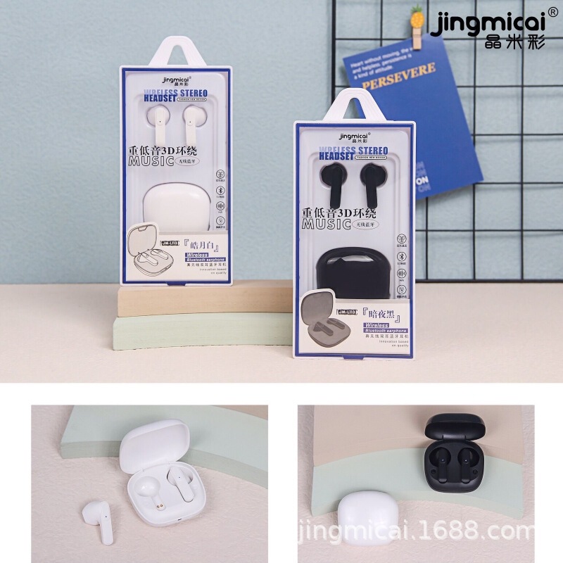 Jingmi Color L113 Sports Wireless Bluetooth Headset with Charging Warehouse True Stereo Binaural Bluetooth Headset Factory