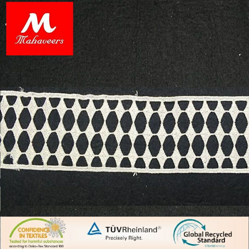 新款时尚女装服装辅料 水溶条码 涤光丝花边 厂家批发直供