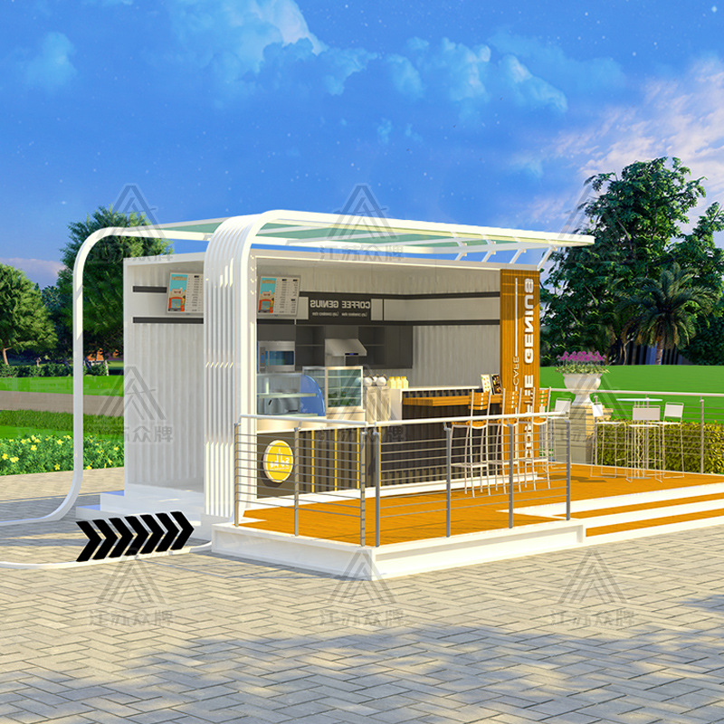 Contenedor casa móvil calle comercial al aire libre celebridad de Internet tienda de contenedores tienda de té con leche tienda de alimentos y bebidas supermercado