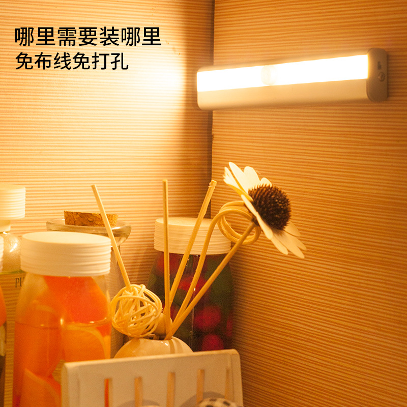 亚马逊智能家居led感应灯磁吸衣柜灯壁柜灯led小夜灯床头柜起夜灯
